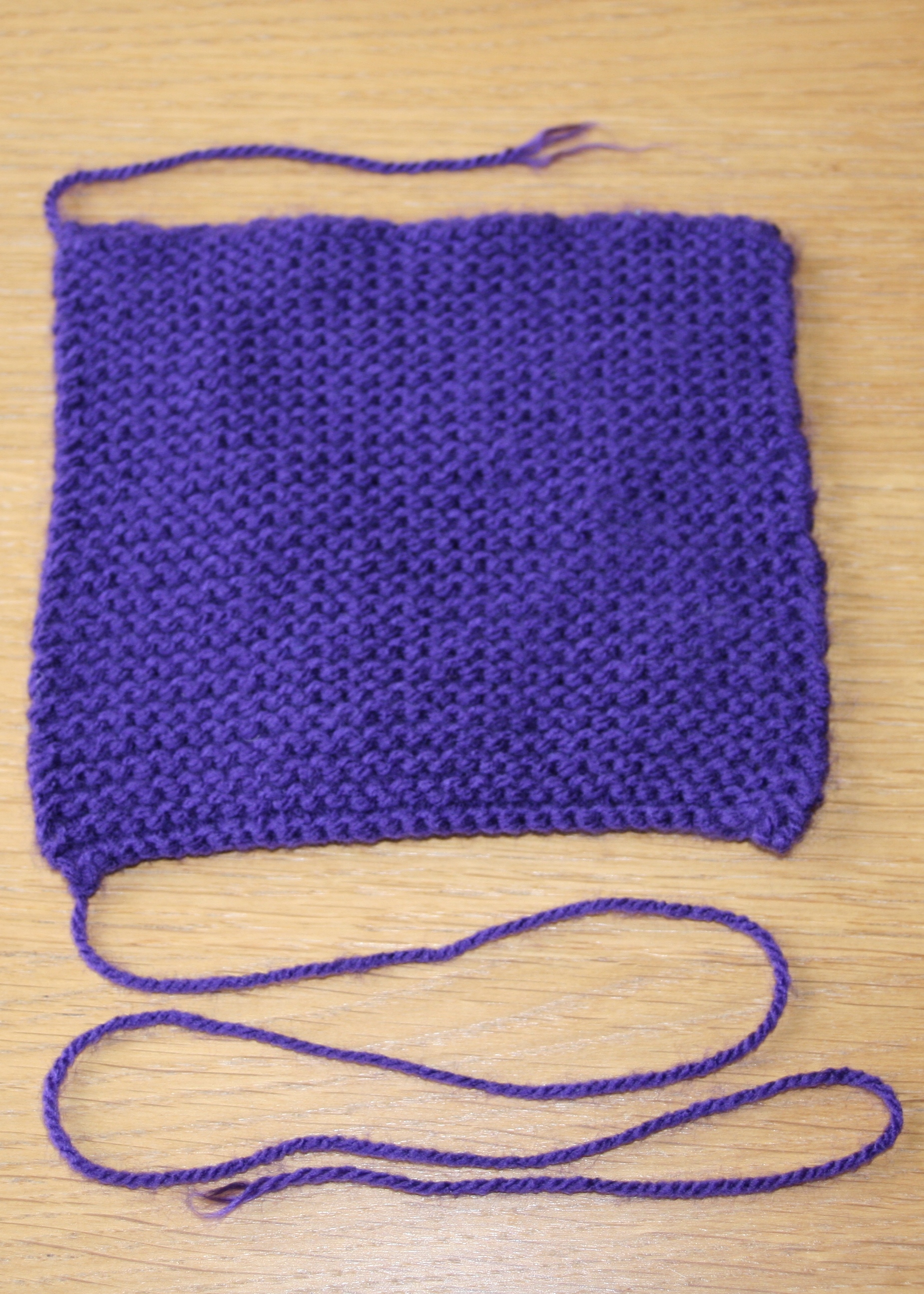 knitted square
